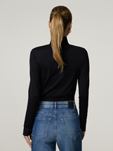 Image sur T-shirt à col montant en coton