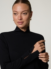 Image sur T-shirt à col montant en coton