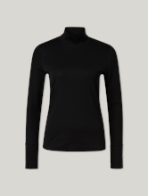 Image sur T-shirt à col montant en coton