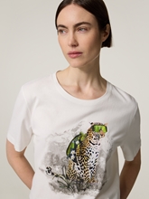 Bild von T-Shirt aus Baumwolle mit Print