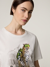 Bild von T-Shirt aus Baumwolle mit Print