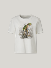 Bild von T-Shirt aus Baumwolle mit Print