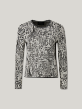 Bild von Langarmshirt mit Print