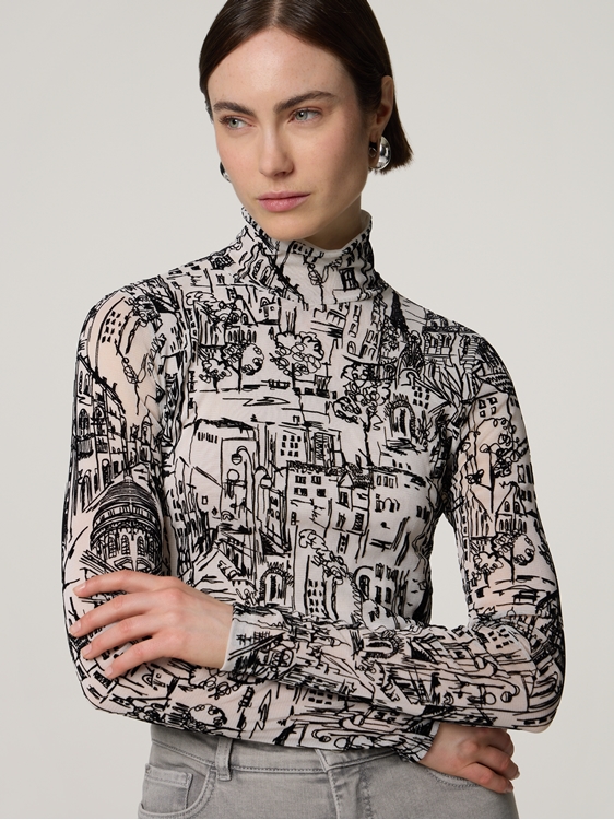 Bild von Langarmshirt mit Print