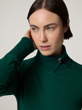 Image sur T-shirt à col roulé en coton