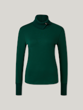 Image sur T-shirt à col roulé en coton