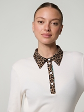 Bild von Poloshirt mit Leo-Details