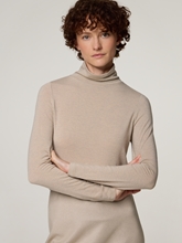 Image sur T-shirt à col roulé en laine