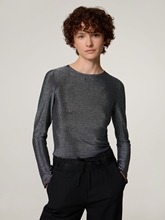 Image sur T-shirt à manches longues avec paillettes