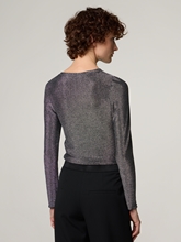 Image sur T-shirt à manches longues avec paillettes