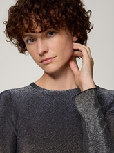 Image sur T-shirt à manches longues avec paillettes