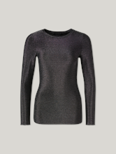 Image sur T-shirt à manches longues avec paillettes