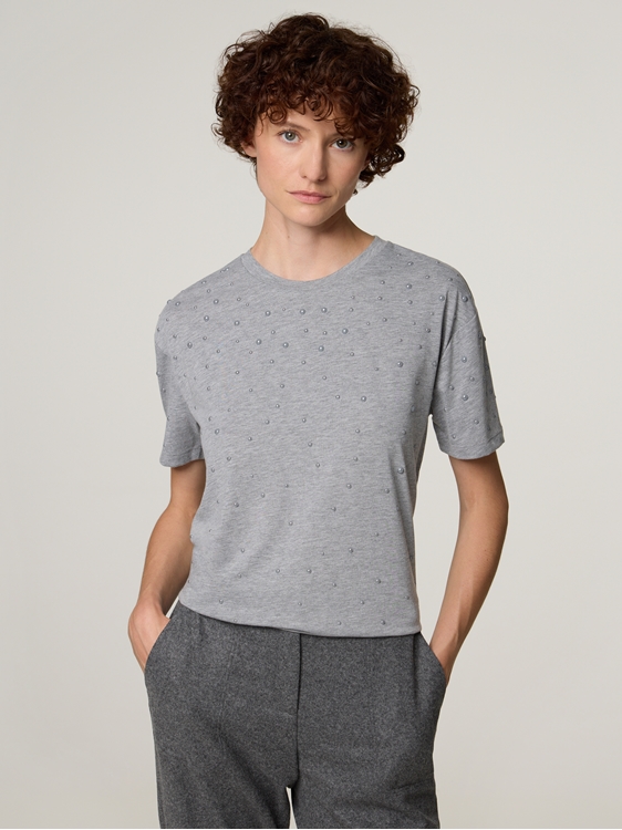 Bild von T-Shirt mit Perlen