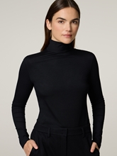 Bild von Langarmshirt mit Stehkragen