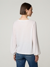 Bild von Blusenshirt im Material-Mix