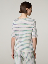 Image sur T-shirt à rayures