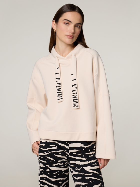 Image sur Sweat à capuche avec perles