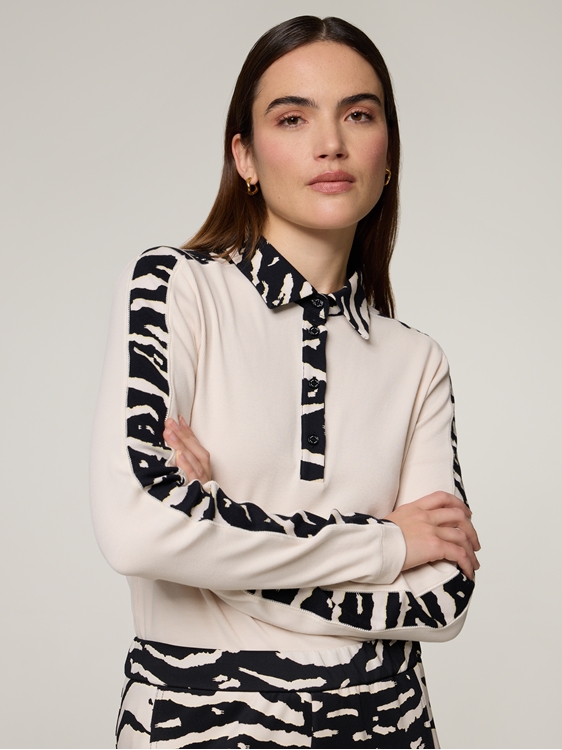 Image sur Polo à manches longues