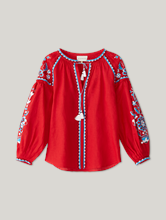 Bild von Tunikabluse mit Stickerei