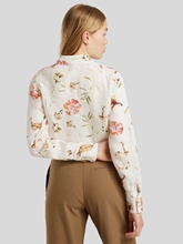 Bild von Bluse aus Leinen mit Knoten Detail