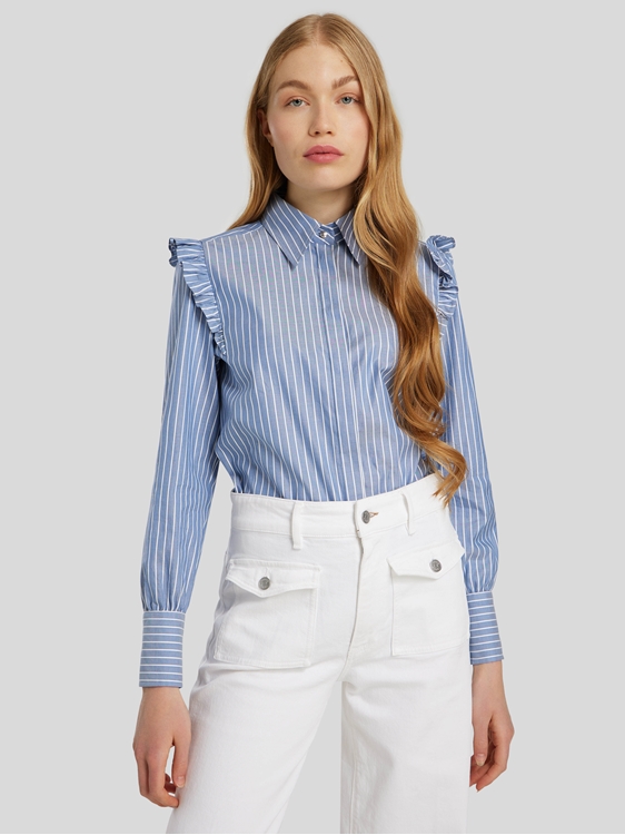 Image sur Chemise à rayures et froufrou