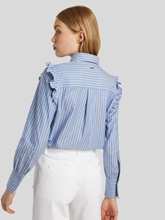 Image sur Chemise à rayures et froufrou