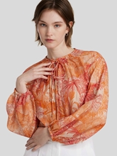 Bild von Bluse mit Palmen Print