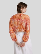 Bild von Bluse mit Palmen Print