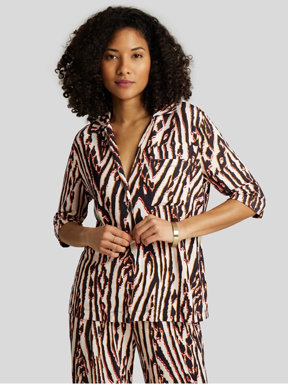 Bild von Bluse mit Zebra-Print