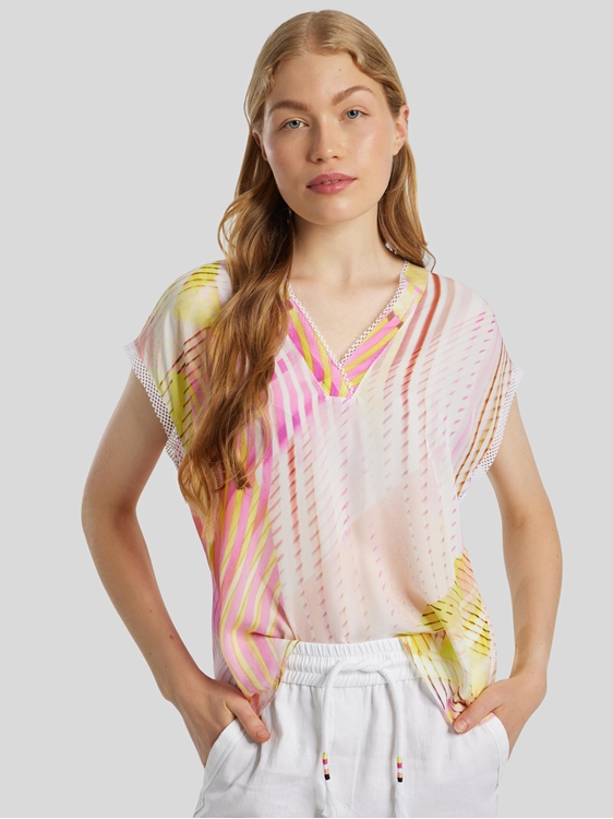 Image sur Blouse à empiècement en résille