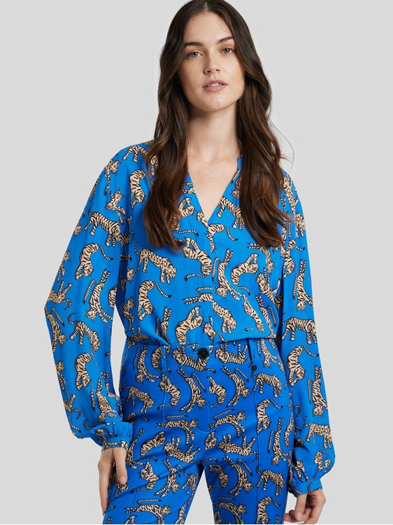 Bild von Bluse mit Leo-Print