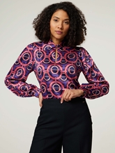 Bild von Seidenbluse mit Print KIKKI