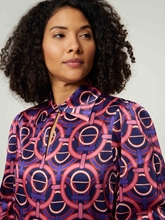 Bild von Seidenbluse mit Print KIKKI