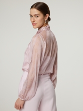 Image sur Blouse à pinces avec soie