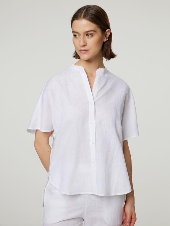 Bild von Leinenbluse im Oversized Fit