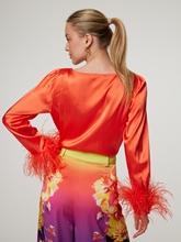 Bild von Bluse mit Federn