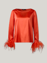 Bild von Bluse mit Federn