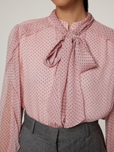 Bild von Schluppenbluse mit Punkt-Print