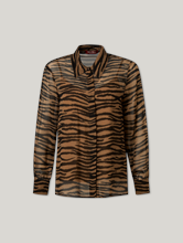 Bild von Seidenbluse mit Animal-Print