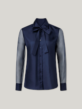 Bild von Schluppenbluse aus Seide CELLAI-F