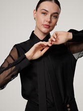 Bild von Schluppenbluse aus Seide CELLAI-F