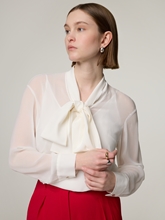 Bild von Seidenbluse mit Schluppe CROTONE