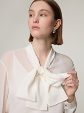Bild von Seidenbluse mit Schluppe CROTONE