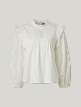 Bild von Bluse mit Lochstickerei TADDEO