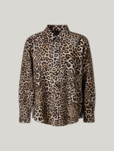 Image sur Blouse à imprimé léopard