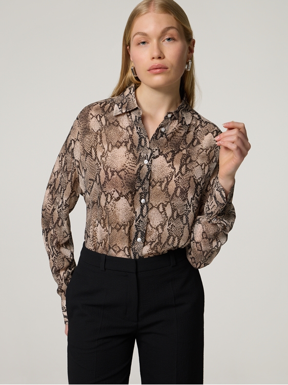 Bild von Oversized Bluse aus Crêpe