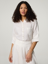 Image sur Blouse à manches courtes en lin