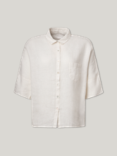 Image sur Blouse à manches courtes en lin