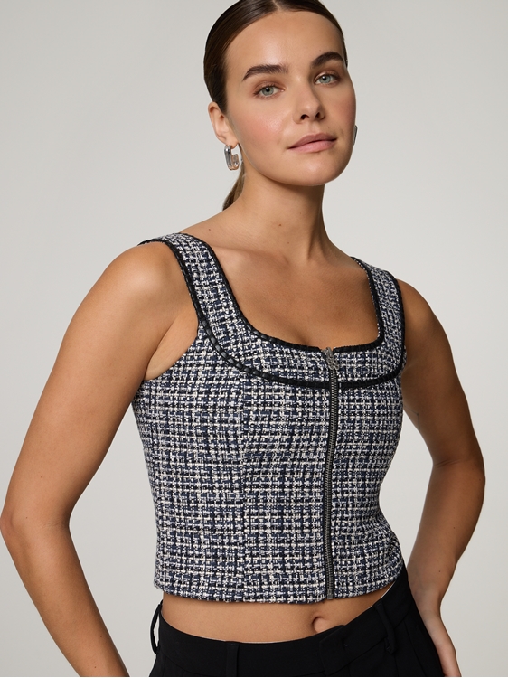 Bild von Top aus Tweed CUSENE