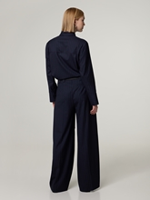 Bild von Bundfaltenhose mit Nadelstreifen